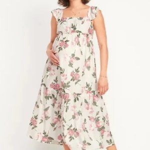 Old Navy Maternity Dress- Pink Roses